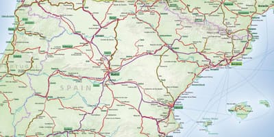 Mapa Hiszpanii Dworzec