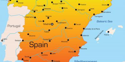 Wakacje w Hiszpanii mapa